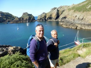 Ashore on Sark with Stuart and Bob